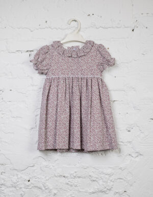 Vestido basico flor granagris
