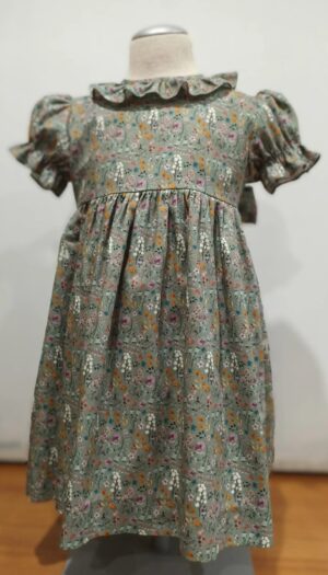 Vestido Flower Verde 1003